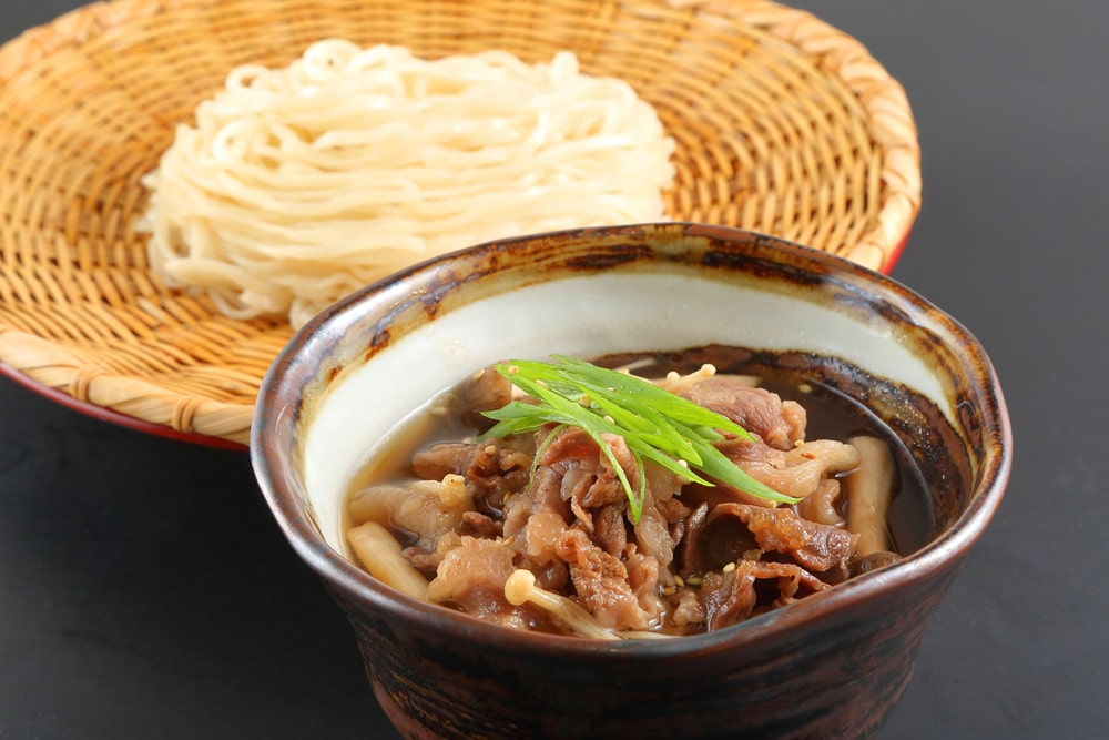 黒毛和牛の肉つけうどん